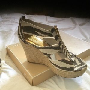 Michael Kor’s  Platform Sandals. Size 8.  Like new